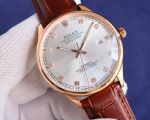 Rolex Datejust 8215 Movement 40mm 316L Steel Italian Leather Band Watch